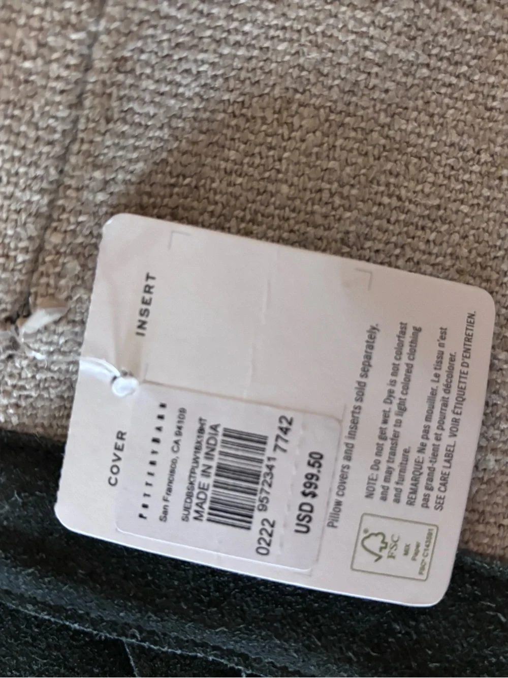 1. Pottery Barn Basketweave Suede Pillow Covers